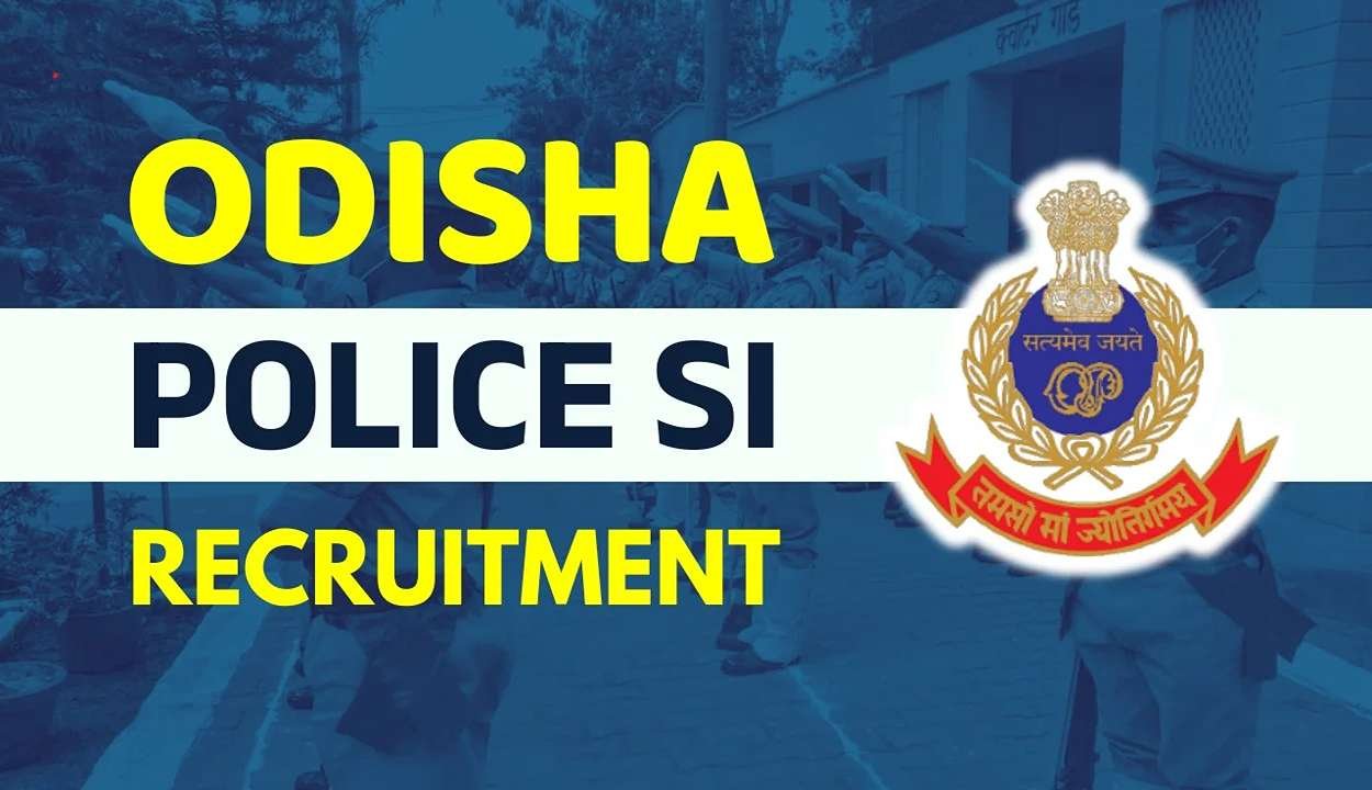 Odisha police si recruitment 2025
