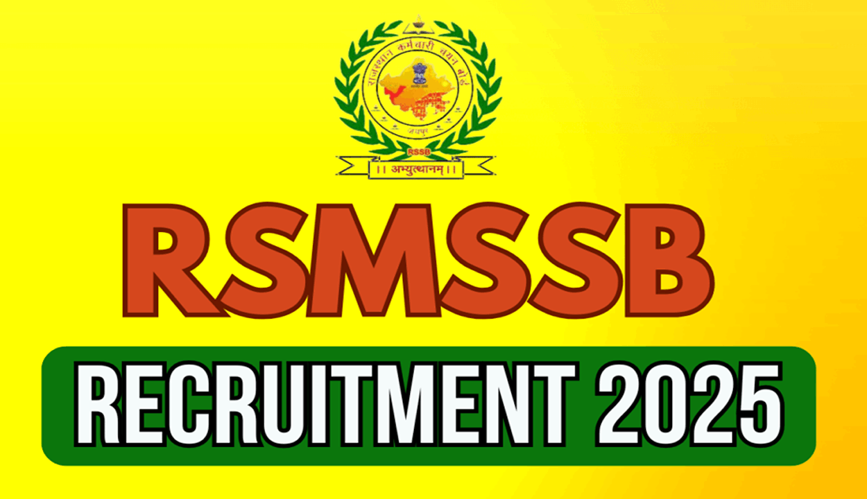 Rsmssb recruitment 2025