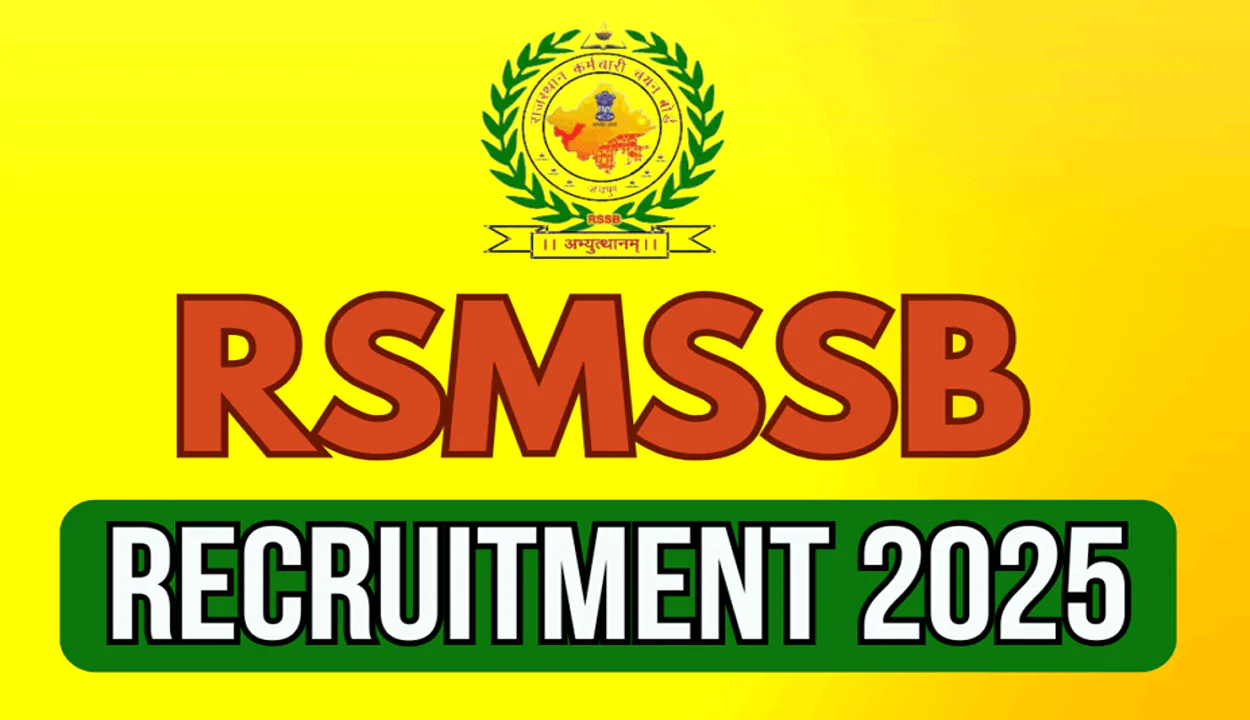 Rsmssb recruitment 2025