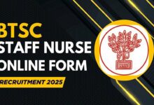 Btsc staff nurse recruitment 2025