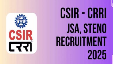 Csir-crri jsa recruitment