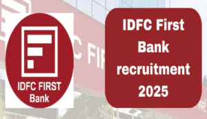 Idfc first bank recruitment 2024