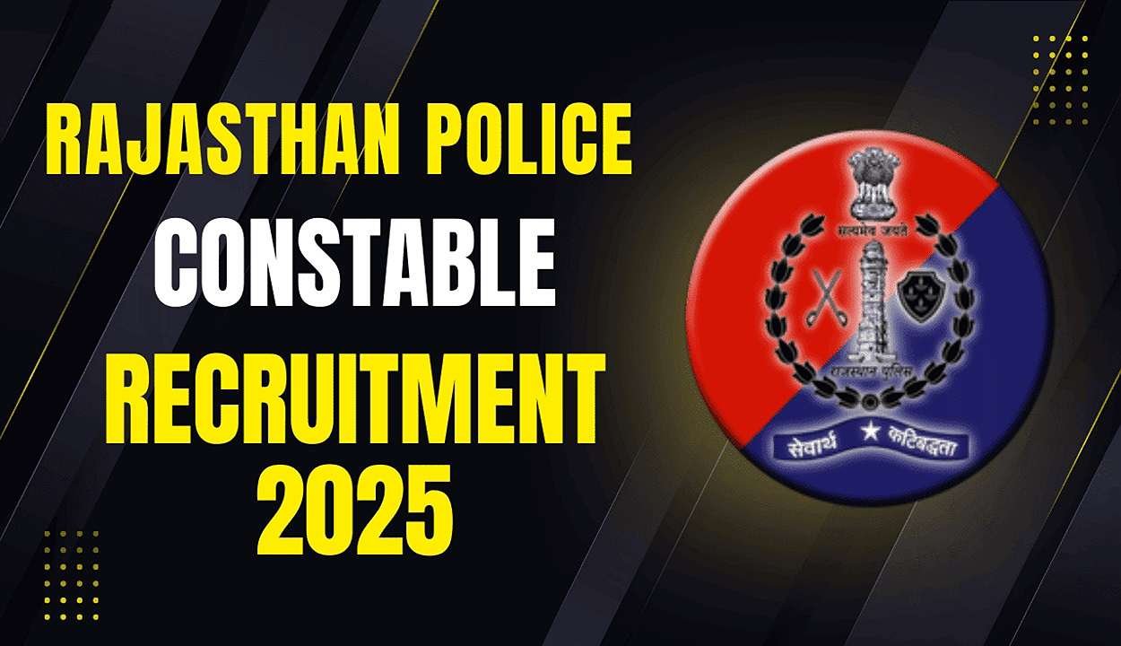 Rajasthan police recruitment 2025