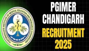 Pgimer recruitment 2025