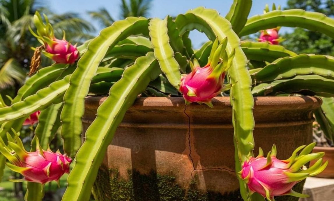 Dragon fruit home gardening