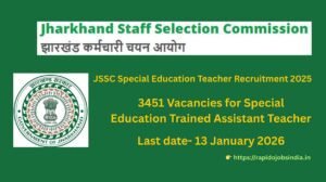 Special assistant teacher recruitment 2025 in jharkhand
