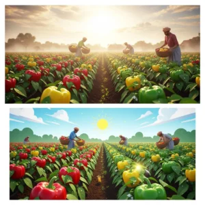 Capsicum farming barabanki farmer income